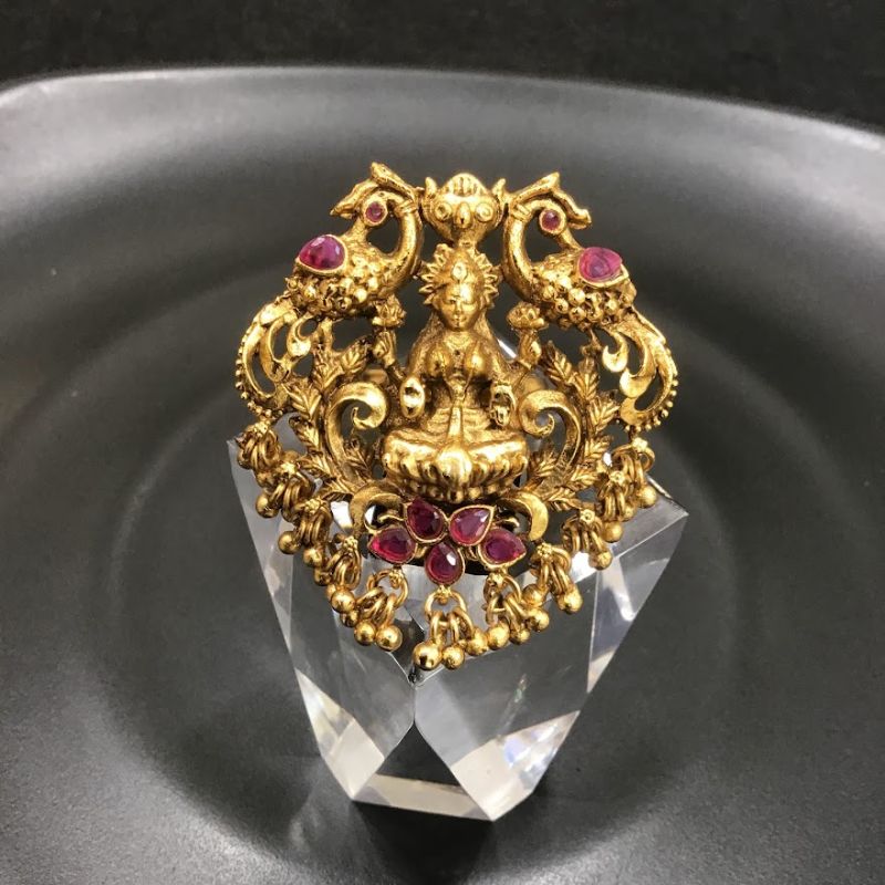 Vintage Ruby Fire Ring - Floating Lotus